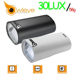 Owleye LED高功率照明前燈 照明模式-強光/適中 USB充電 OW-3702154-5