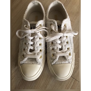 converse 毛毛鞋白色23.5 日本限定款 converse all star converse 1970