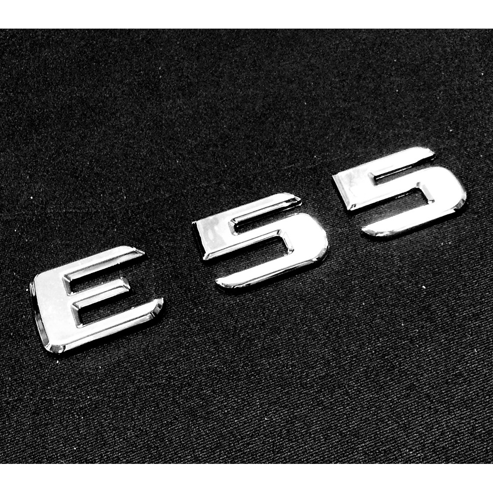 圓夢工廠 Benz 賓士 E W210 W211 E55 後車箱 尾門 鍍鉻 車型車標 字貼 字標 同原廠款式