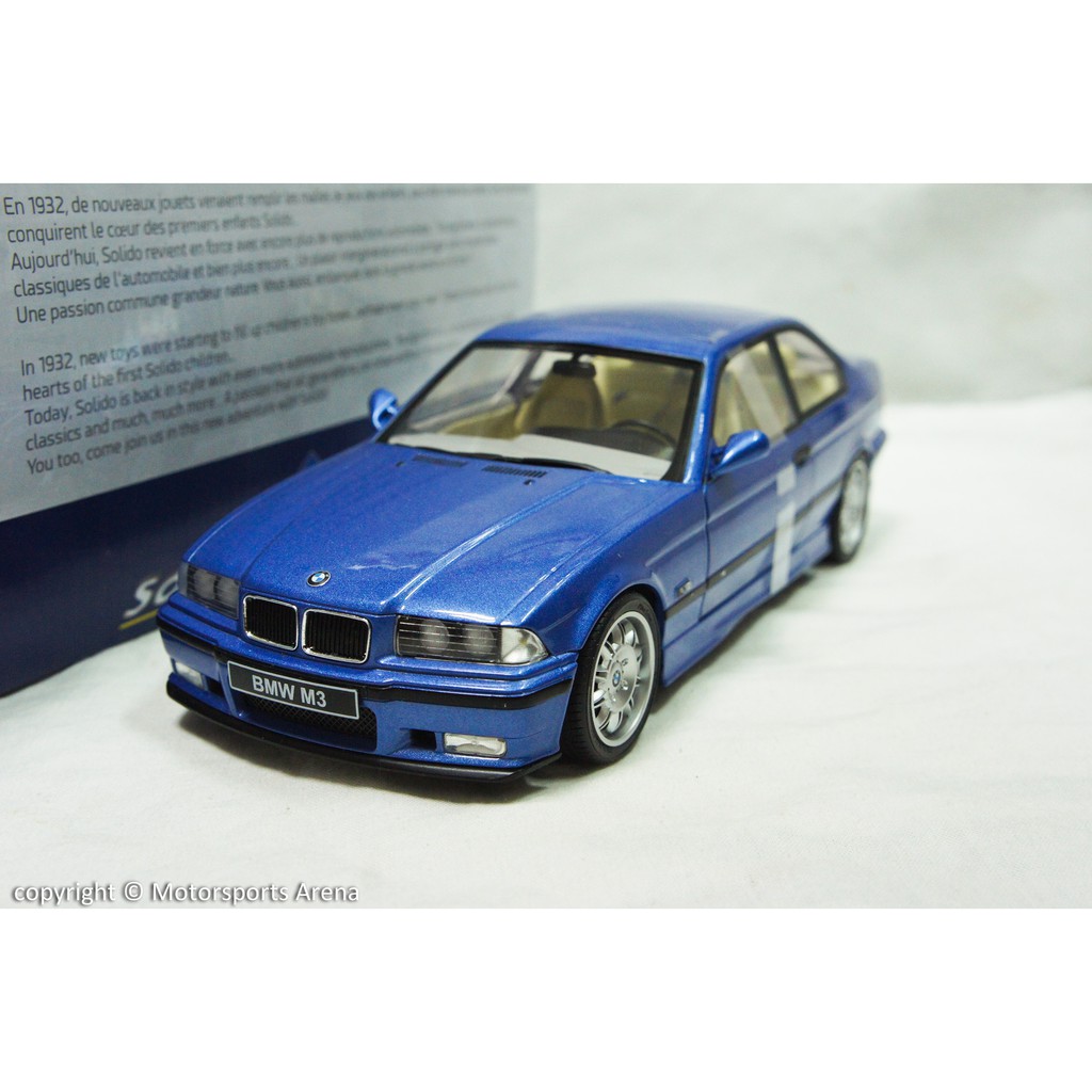 【現貨特價】1:18 Solido BMW M3 E36 1994 藍色 ※合金可開※