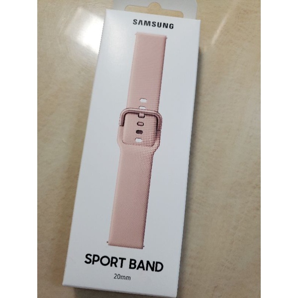 【全新未拆封】【原廠】三星 Samsung Galaxy Watch Active 運動彈性錶帶 粉紅 (20mm)