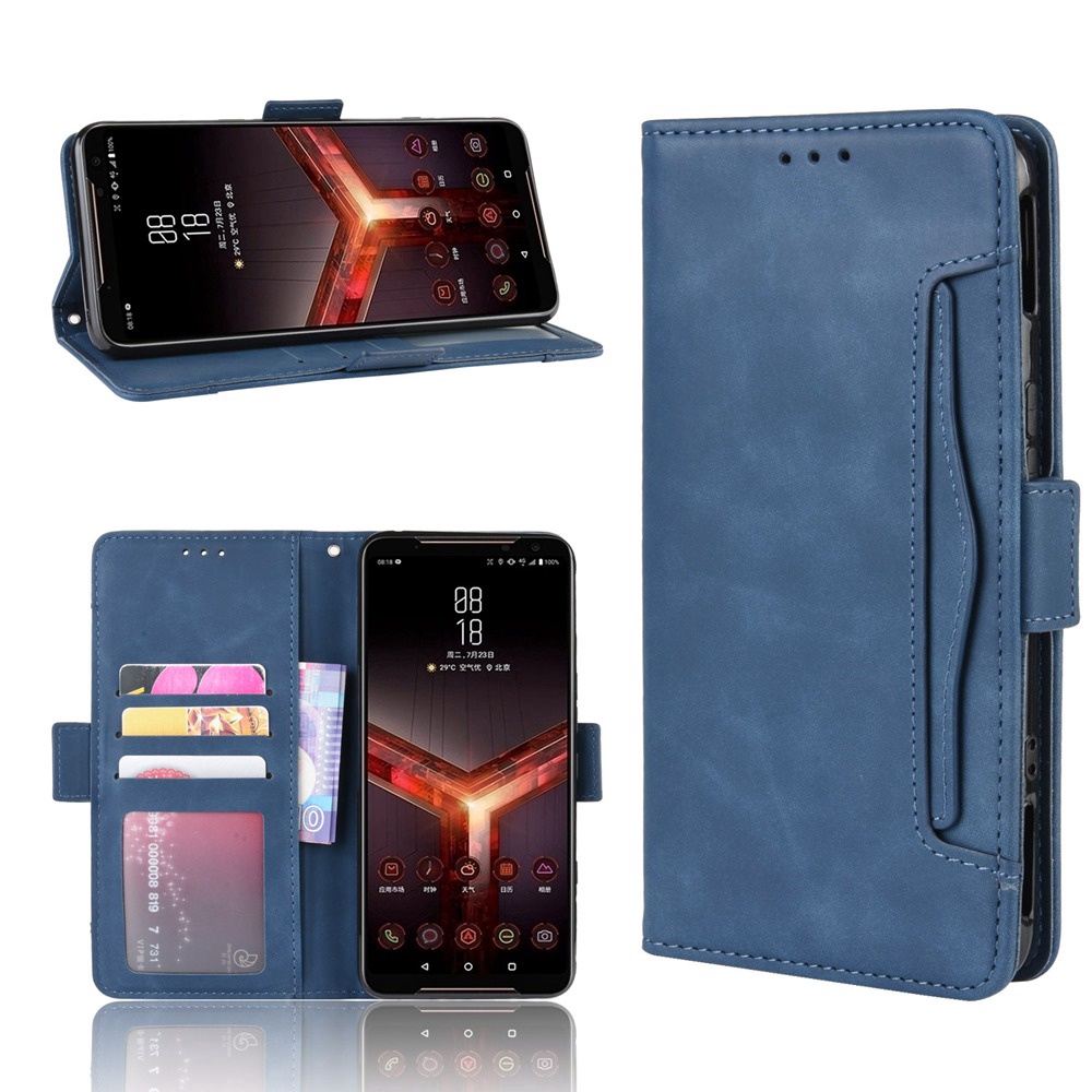 多卡槽 錢包款 手機殼 華碩 ASUS Rog Phone II ZS660KL 磁扣 掀蓋 保護殼 翻蓋皮套 手機套