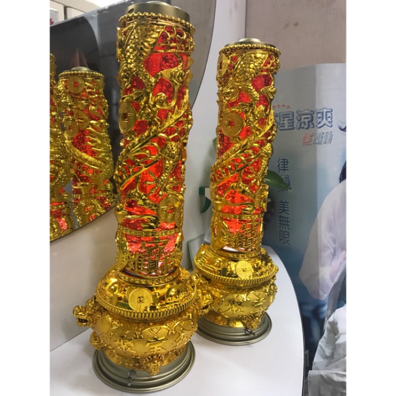 晶鑽led水晶龍柱蠟燭 蝦皮購物