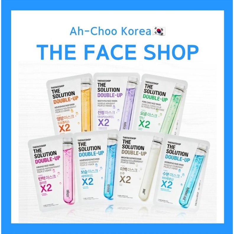 [THE FACE SHOP] THE Solution 雙重面膜 10片/2021新品