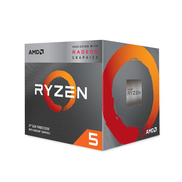 AMD Ryzen 5-3400G 3.7GHz四核心 中央處理器