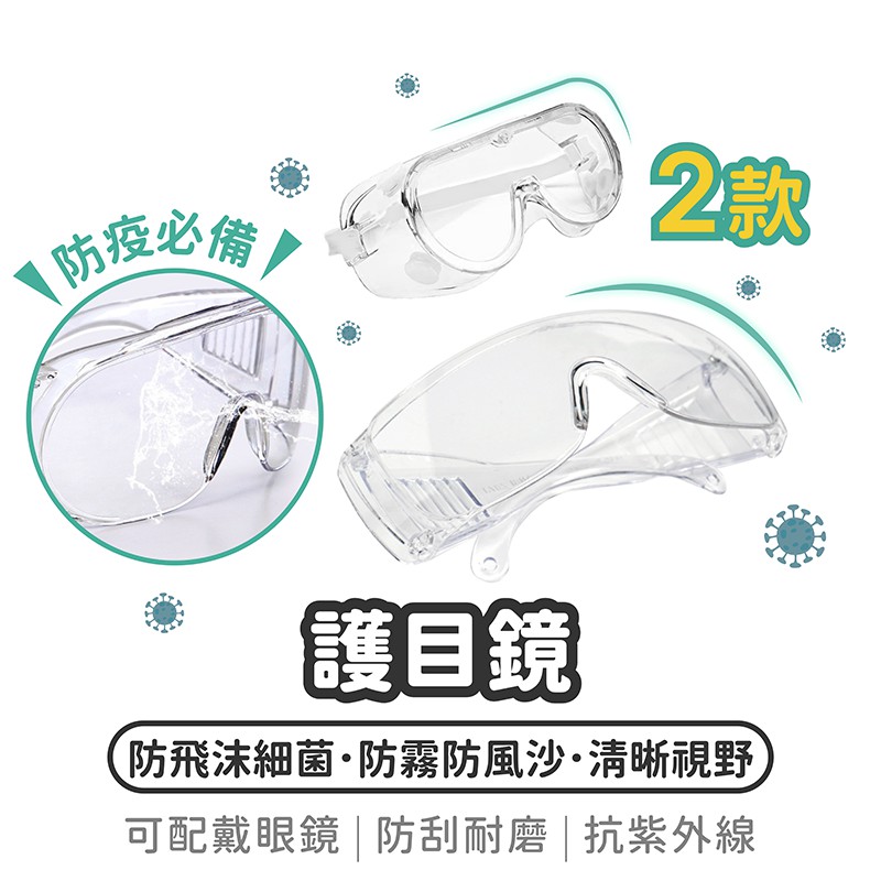 免運 台灣賣家可戴眼鏡防飛沫護目鏡 防霧護目鏡防疫護目鏡安全眼鏡防護眼鏡防疫面罩眼罩眼鏡防風眼鏡 蝦皮購物