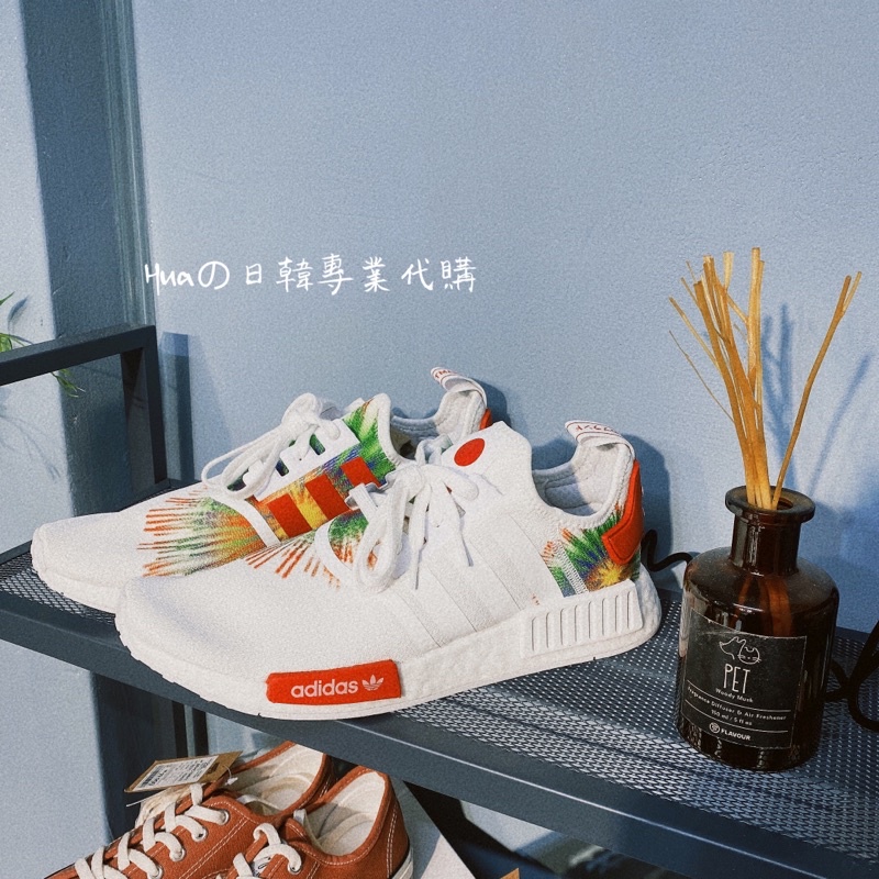 Huaの日韓代購 ADIDAS ORIGINALS NMD R1日本限定 日本國旗 白紅 FZ0018