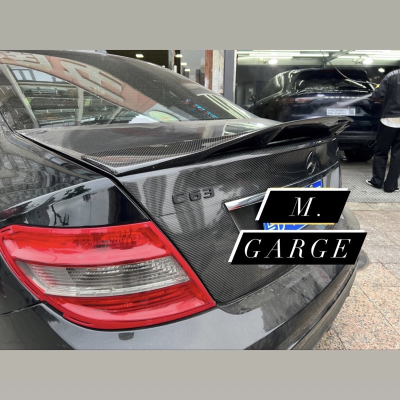 【M.GARAGE】Benz W204 C300 C63 碳纖維 尾廂蓋 後車箱 行李箱 改裝 套件