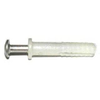 白鐵尼龍釘 3/8 x 45 水泥壁栓尼龍釘套膨脹螺栓 尼龍壁虎螺絲 敲擊尼龍安卡錨栓 (5支)