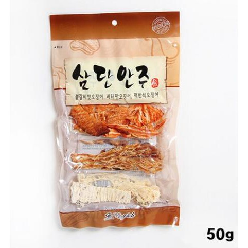 [韓國肯妮] 韓國 G&amp;B 下酒三吃魷魚絲 50g 燒烤 魷魚  奶油