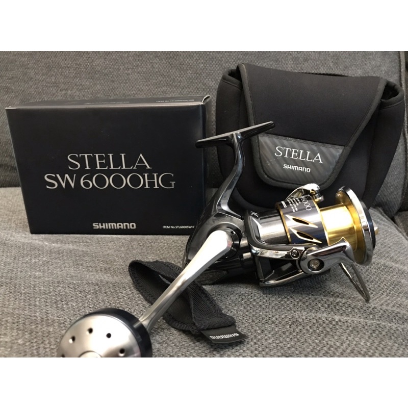 Shimano stella SW6000HG美品13年款黑寶 鐵板 捲線器