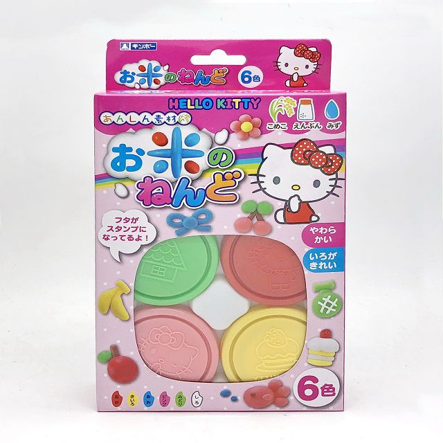 日本 Gincho 銀鳥 Hello Kitty 米黏土6色組(2483)