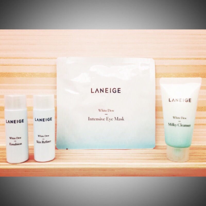 LANEIGE 蘭芝 晶透潤白 旅行組 四件組