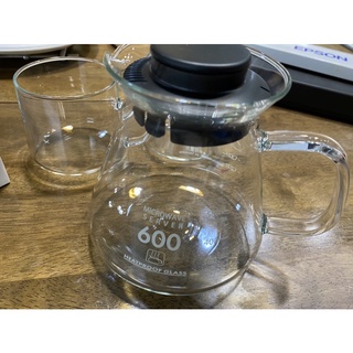 台灣玻璃syg 耐熱玻璃咖啡壺 600ml 馬克杯300ml