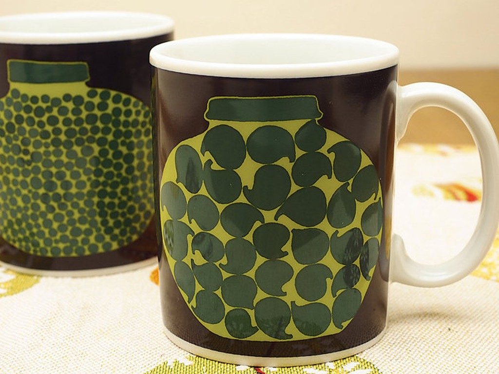 耀西選物北歐老品芬蘭marimekko Purnukka 經典花瓶馬克杯 絕版品 蝦皮購物