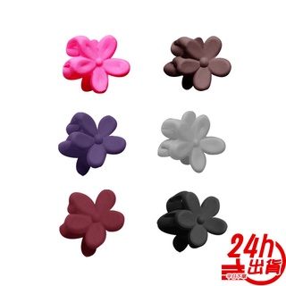 迷你小花髮夾6入組合款 花朵小抓夾 摩砂瀏海夾 兒童小孩可用 飾品夾 迷你頭飾 造型品 彈力夾 人魚朵朵 臺灣出貨 現貨