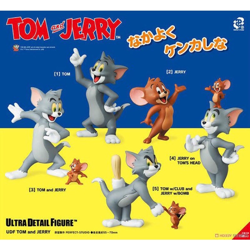全新現貨 正版 Medicom Toy UDF 湯姆貓 與 傑利鼠 TOM and JERRY 吊卡 公仔