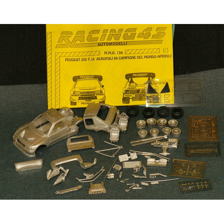 1/43  Racing43 超精密金屬套件  Peugeot 205 T16 引擎內構