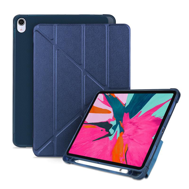 Apple蘋果iPad Pro 11吋2018版高質感TPU筆槽多折連體保護皮套 現貨 廠商直送