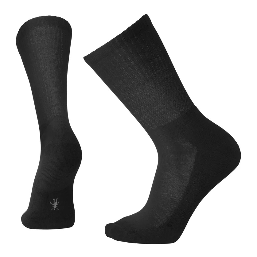 SmartWool, Heathered Rib Socks - 美麗諾羊毛, 中級減震中長襪，黑色L 號
