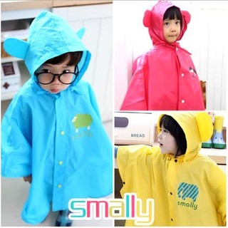 Smally 兒童用 披風式 雨衣 附收納袋 S M L XL 三色 四規格