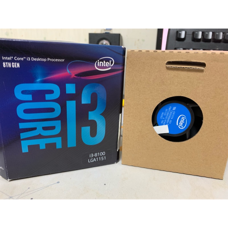 Intel I3 8100 完整盒裝 （二手 ）