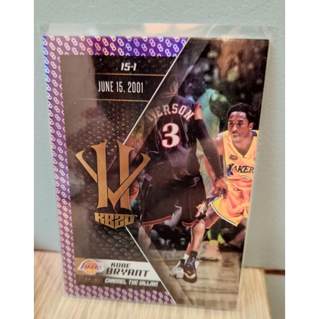 2015-16 Panini Kobe Herovillain 英雄惡棍 紫8 / 藍冠 特卡 Kobe Iverson