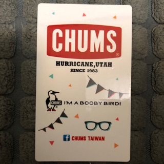 CHUMS防水貼紙 LOGO BOOBY