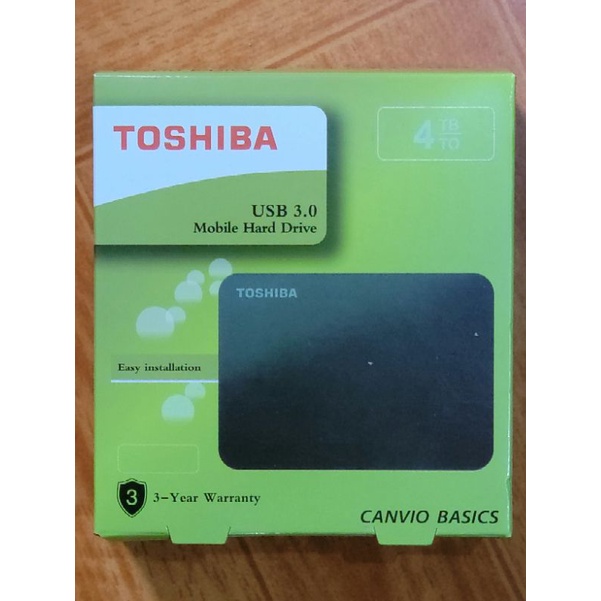 Toshiba 東芝 2.5吋4TB 行動硬碟A3，清倉大拍賣免運費只有2個，外接硬碟貨來源通訊行抽獎抽到的