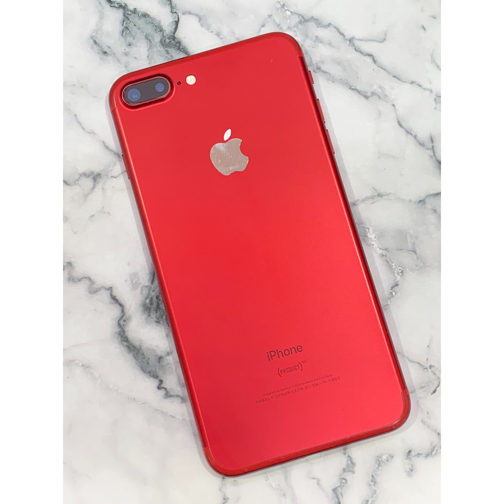 iPhone 7 plus 紅色 128G 外觀9成新，功能正常，電池健康度100%（機型MN5W2LL/A）