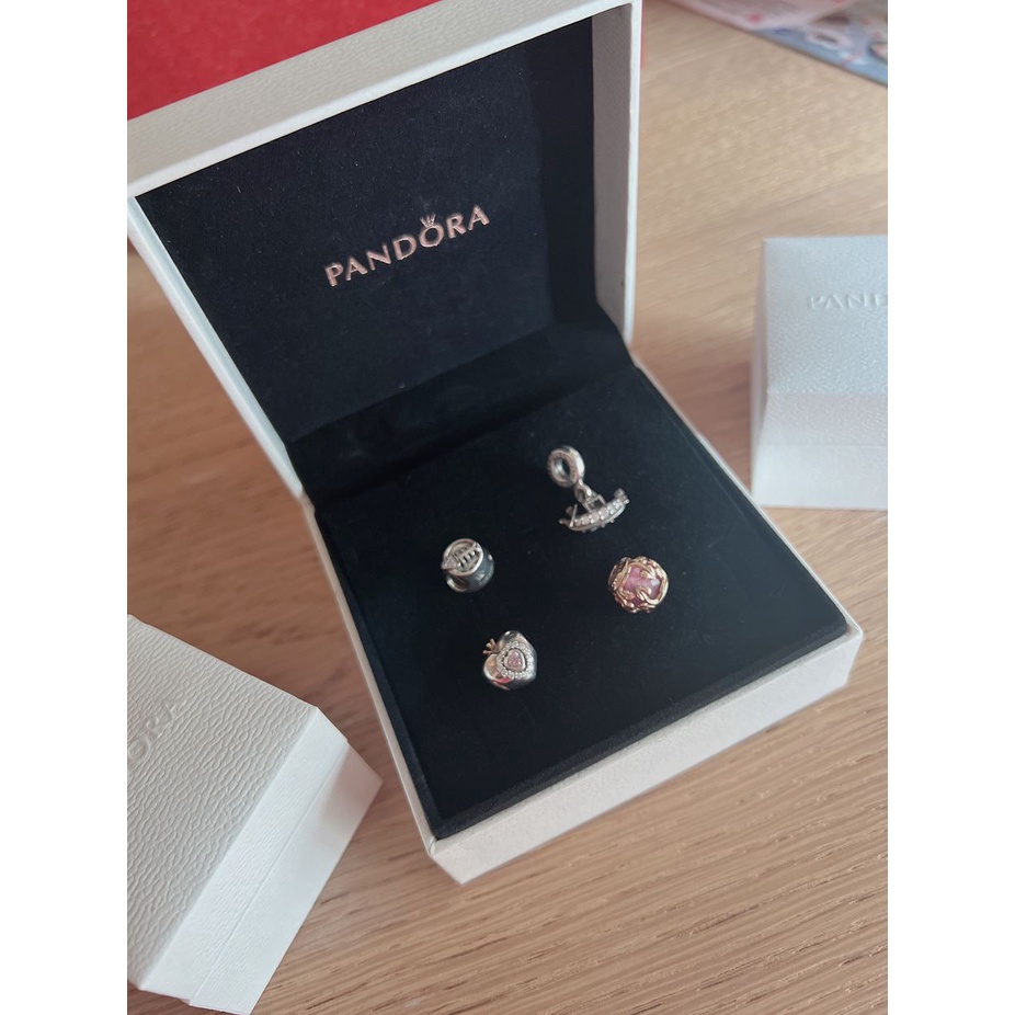 專櫃正品Pandora潘朵拉 925純銀手鏈手環銀飾貓咪魚骨頭粉紅愛心鑽威尼斯貢多拉