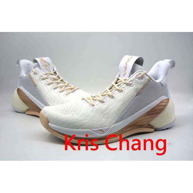 公司貨 安踏Anta kt4 low Klay thompson 星海哥Hayward 專用款 白/香檳 US10.5