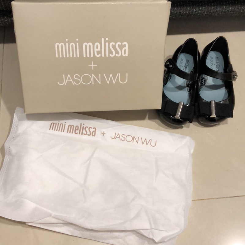 Mini Melissa+Jason WU聯名款黑色蝴蝶結鞋