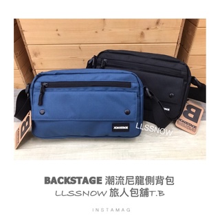 BACKSTAGE 潮流休閒款 側背包 防潑水男生斜背包 側背包 男生包包 尼龍側背包 側背小包 (現貨)