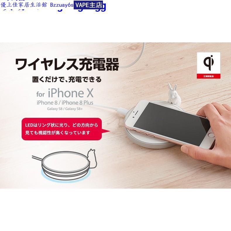 免運elecom無線快充qi充電器iphone X Max華為p30pro充電三星s10小米9 蝦皮購物