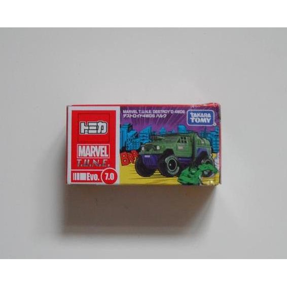 TAKARA TOMY TOMICA MARVEL EVO.7.0 漫威 TUNE 綠巨人 浩克 4WD 多美小汽車