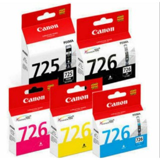 CANON PGI-725+CLI726五色原廠墨水匣裸裝組(六色2600元）