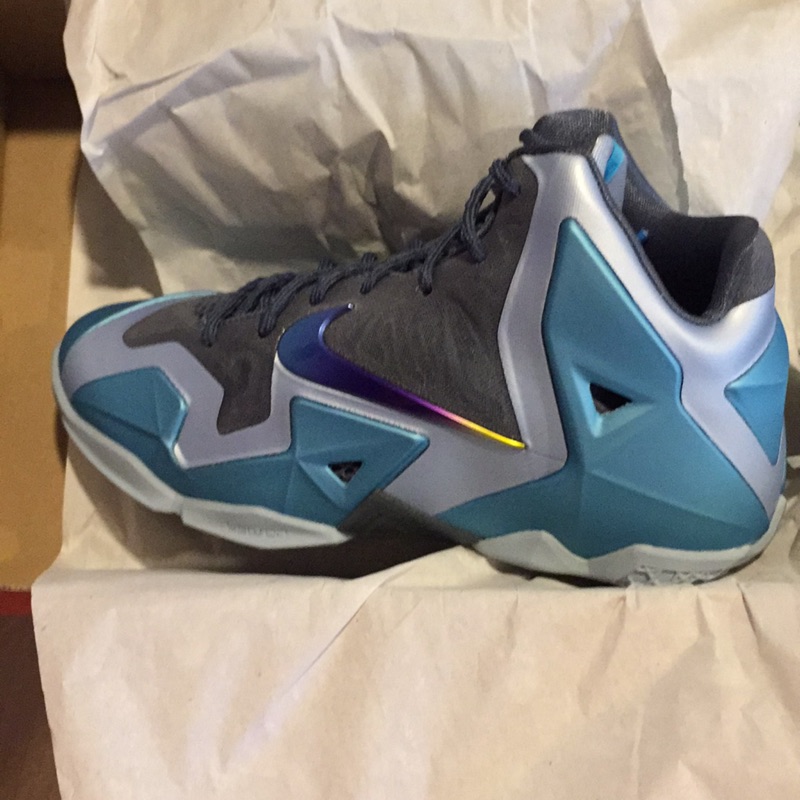 Nike lebron 11 lbj11 藍灰 Gs 女鞋