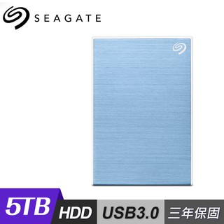 Seagate 希捷 One Touch 5TB 行動硬碟 密碼版 藍色 現貨 廠商直送