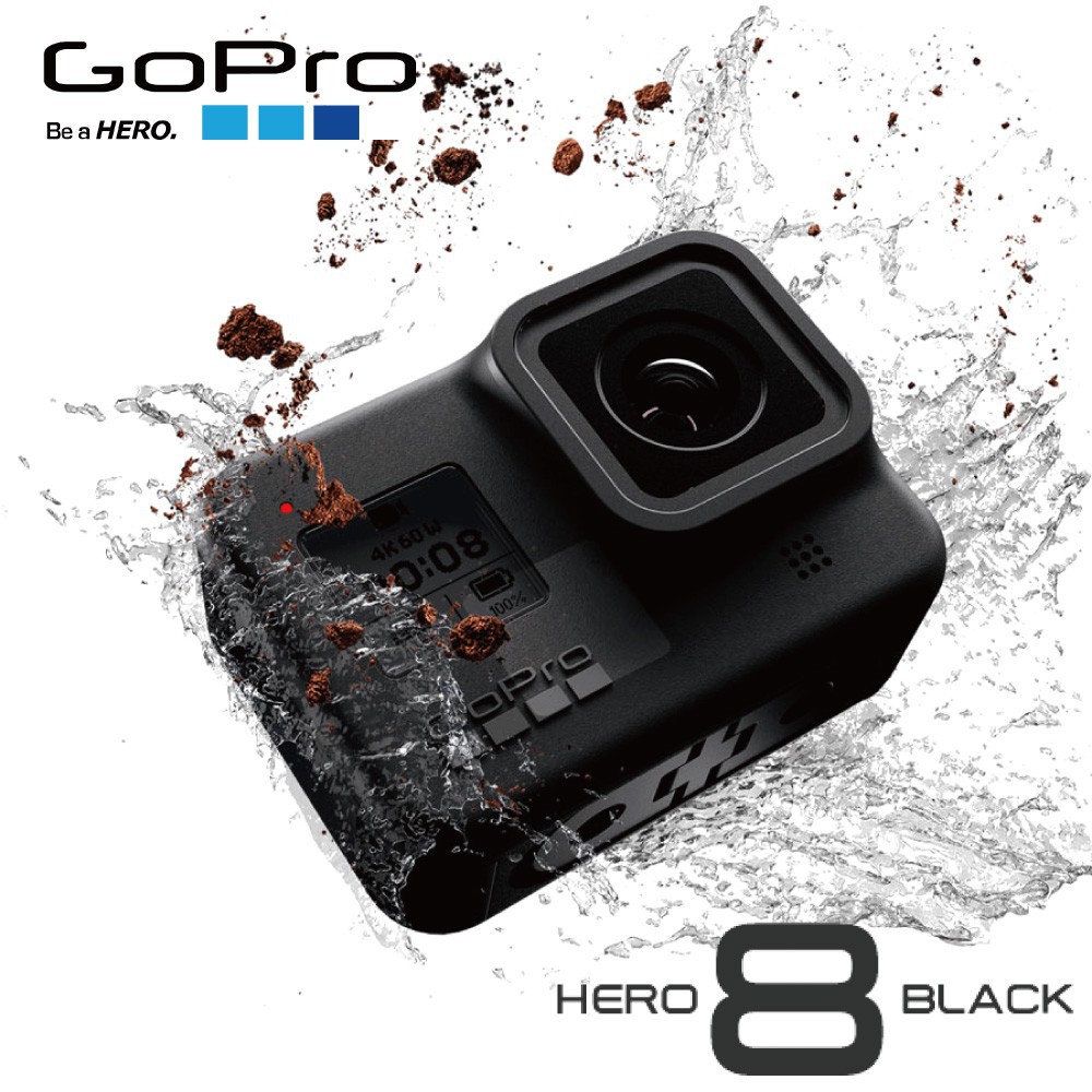 現貨免運開發票gopro Hero Black 8 公司貨最新一代運動攝影機一年保固原廠電池香港代購 蝦皮購物