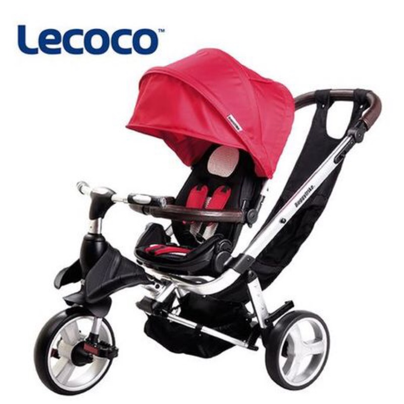 義大利Lecoco推騎兩用兒童三輪車進階款（全新可議價）