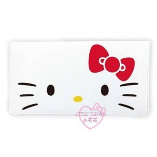 ♥小公主日本精品♥HelloKitty美樂蒂大臉蝴蝶結尼龍口罩收納包口罩夾口罩套證件套42232605