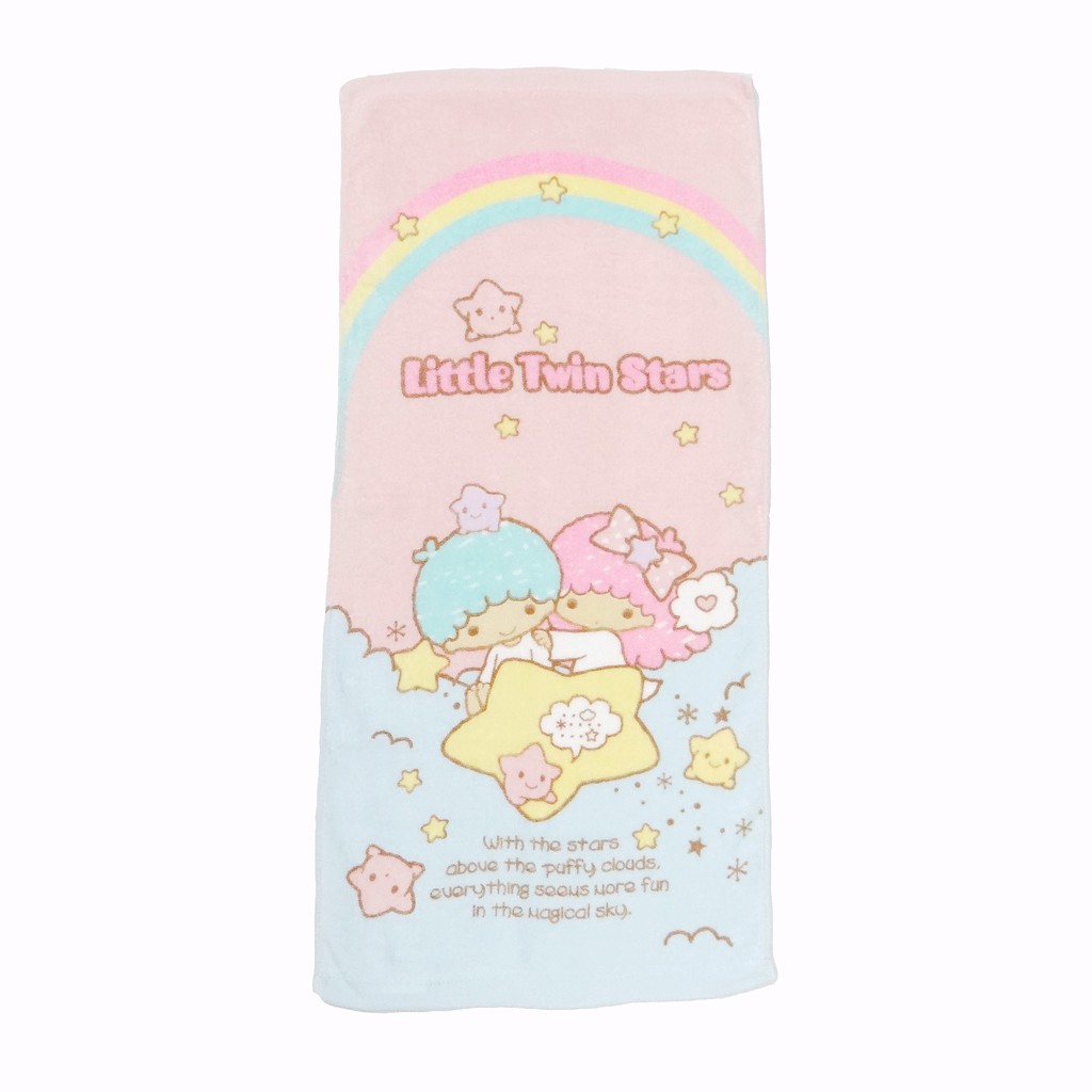 【Sanrio三麗鷗】雙星仙子星星寶寶毛巾 100%棉 33x76cm