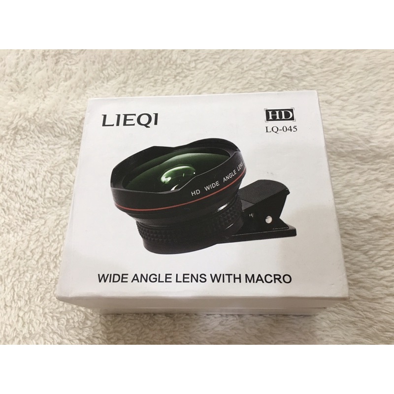 （二手良品）LQ-045 LIEQI 2IN1 0.6X廣角+10X微距二合一手機夾式鏡頭