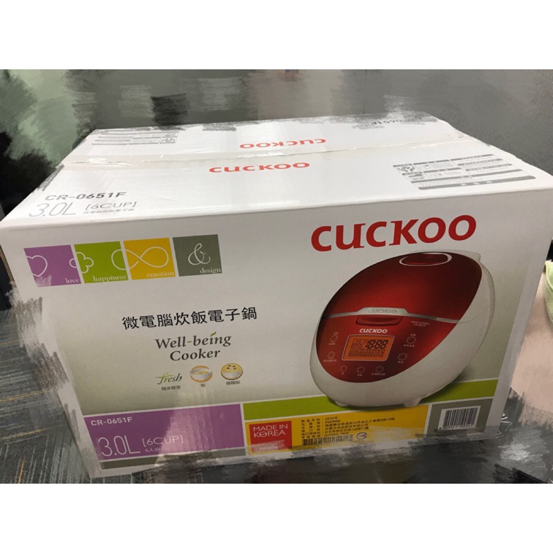 韓國 CUCKOO 微電腦炊飯電子鍋 CR-0651F