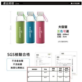 BLACK HAMMER 蒲公英耐熱玻璃水瓶600ML