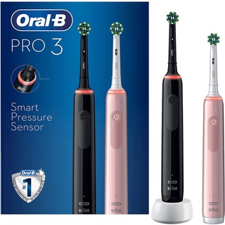 促銷送座充 百靈歐樂B Oral-B PRO3 (Pro4) 3000 3D 3900 兩支本體電動牙刷