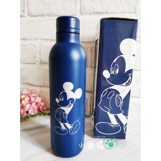 日本迪士尼 限定 米奇 霧面藍 不鏽鋼 保溫瓶 500ml 質感 牛奶瓶 環保 保溫杯 環保杯 情人節 生日 禮物