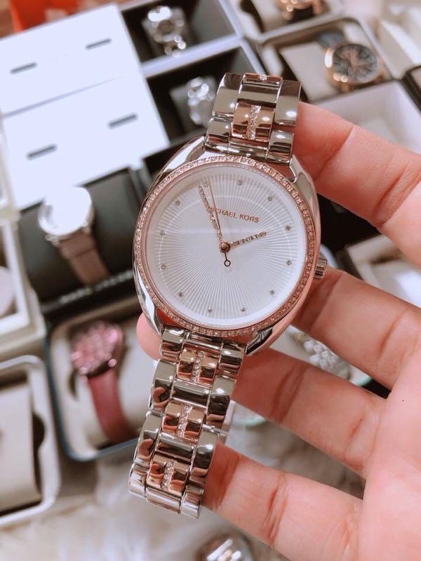 Michael kors mk3676 mk3677 雙色 銀色 玫瑰金 Libby 水鑽 MK mk 手錶 mk錶