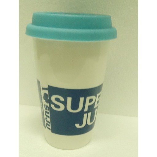U【現貨】SUPER JUNIOR 咖啡杯 雙層陶瓷杯 環保餐具 交換禮物 愛地球